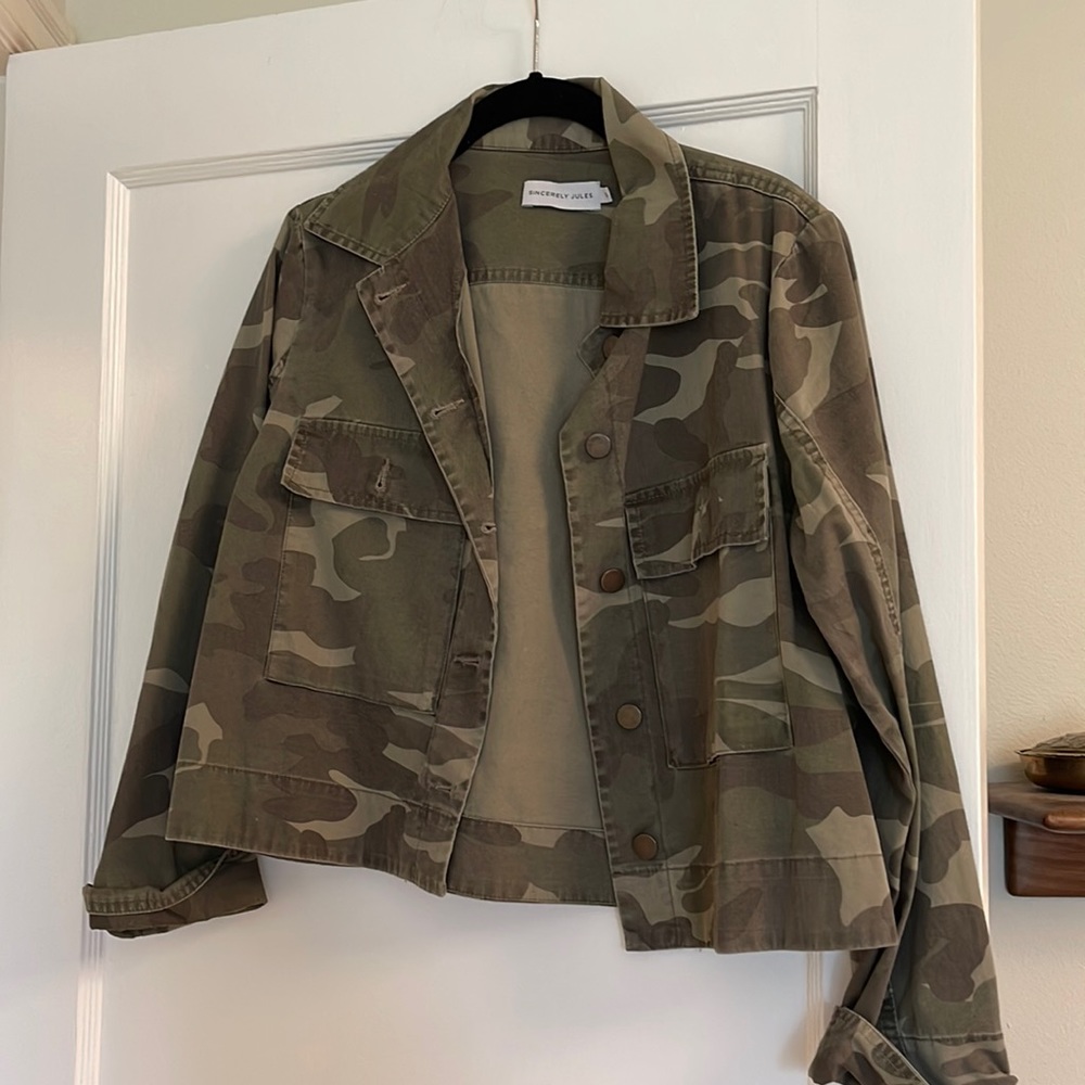 Never been worn Sincerely Jules camo jacket